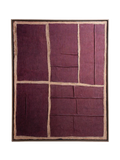 Wandobjekt | POMAX Hessian Wandobjekt I – Aubergine, 80 × 100 cm - von POMAX online kaufen bei LIVINGforme.
