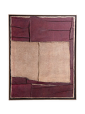 Wandobjekt | POMAX Hessian Wandobjekt II – Aubergine, 80 × 100 cm - von POMAX online kaufen bei LIVINGforme.