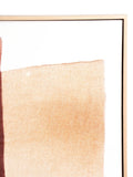 POMAX Organza Wandobjekt – Rostrot, 80 × 100 cm