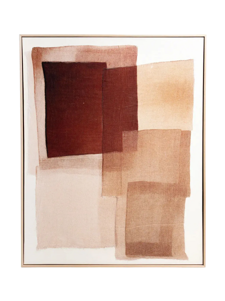Wandobjekt | POMAX Organza Wandobjekt – Rostrot, 80 × 100 cm - von POMAX online kaufen bei LIVINGforme.
