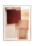 POMAX Organza Wandobjekt – Rostrot, 80 × 100 cm