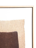 POMAX Organza Wandobjekt – Braun, 80 × 100 cm
