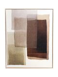 POMAX Organza Wandobjekt – Braun, 80 × 100 cm