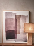POMAX Organza Wandobjekt – Aubergine, 80 × 100 cm