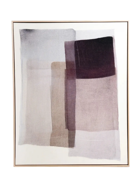 Wandobjekt | POMAX Organza Wandobjekt – Aubergine, 80 × 100 cm - von POMAX online kaufen bei LIVINGforme.