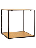 Vita Wandregal Regal Living Nordic Eiche-Optik, schwarz Rahmen, natur