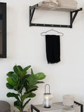 Padova Hutablage Holz/Stahl, schwarz Regal Living Nordic