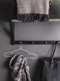 Padova Hutablage Holz/Stahl, schwarz Regal Living Nordic