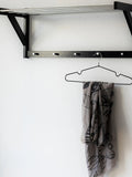 Padova Hutablage Holz/Stahl, schwarz Regal Living Nordic