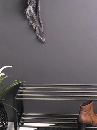 Padova Schuhregal Holz/Stahl, schwarz Schuhregal Living Nordic