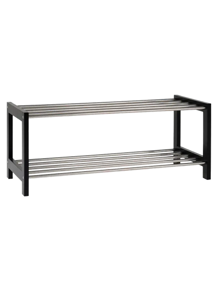Padova Schuhregal Holz/Stahl, schwarz Schuhregal Living Nordic