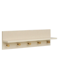 Rocca Wandregal mit 5 Haken beige Regal Living Nordic