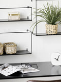 Ulmo Wandregale Stahl, schwarz Regal Living Nordic