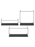 Ulmo Wandregale Stahl, schwarz Regal Living Nordic