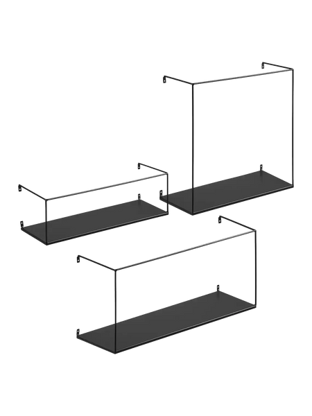 Ulmo Wandregale Stahl, schwarz Regal Living Nordic