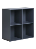 Horne Wandregal lackiertes Holz, dunkelgrau Regal Living Nordic 69x30x69 cm