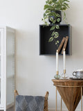 Horne Wandregal lackiertes Holz, dunkelgrau Regal Living Nordic