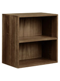 Townsville Wandregal Regal Living Nordic mit vertikalen Fächern 30x18x30 cm Eiche, dunkelbraun, dark brown