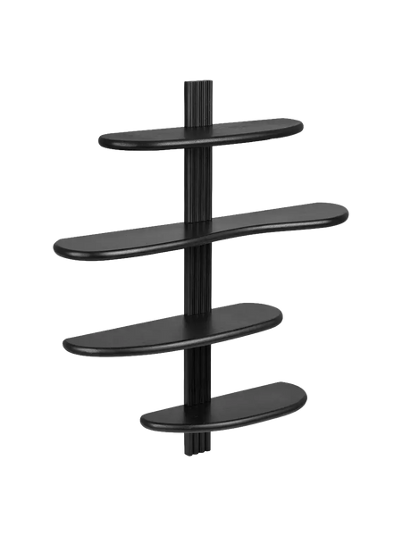 Aliano Wandregal Eiche, schwarz Regal Living Nordic