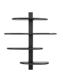 Aliano Wandregal Eiche, schwarz Regal Living Nordic 80x17,5x88 cm