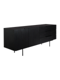 Travis Sideboard in Eiche Schwarz, Ansicht 2