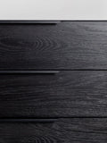 Travis Sideboard in Eiche Schwarz, Detail