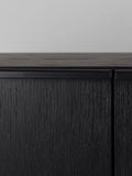 Travis Sideboard in Eiche Schwarz, Detail
