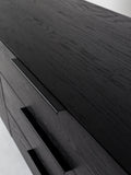 Travis Sideboard in Eiche Schwarz, Detail