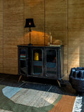 Denza Sideboard Schwarz im Raum