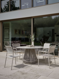 Tisch | Tisch Rhoda Ø 134 cm Aluminium greige Kordel greige Tischplatte Silverstar 2.0 Quartz - von Stern Möbel online kaufen bei LIVINGforme.