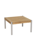 Beistelltisch | Beistelltisch Taro 50x50x28 cm Aluminium greige Teak - von Stern Möbel online kaufen bei LIVINGforme.