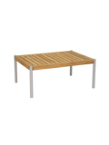 Beistelltisch | Beistelltisch Taro 80x60x35 cm Aluminium greige Teak - von Stern Möbel online kaufen bei LIVINGforme.