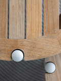 Beistelltisch | Beistelltisch Taro ø 55x28 cm Aluminium greige Teak - von Stern Möbel online kaufen bei LIVINGforme.
