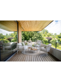 Beistelltisch | Beistelltisch Taro ø 65x35 cm Aluminium greige Teak - von Stern Möbel online kaufen bei LIVINGforme.
