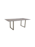 Tischplatte | Kufentisch 200x100 cm Aluminium greige mit Tischplatte Silverstar 2.0 Dekor Zement - von Stern Möbel online kaufen bei LIVINGforme.