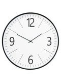 Biel Wanduhr schwarz/weiß, lautloses Uhrwerk Wanduhr Living Nordic