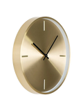 Istanbul Wanduhr Aluminium, Messing, lautloses Uhrwerk Wanduhr Living Nordic