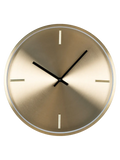 Istanbul Wanduhr Aluminium, Messing, lautloses Uhrwerk Wanduhr Living Nordic