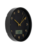 Amiens Wanduhr schwarz, lautloses Uhrwerk Wanduhr Living Nordic
