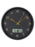 Amiens Wanduhr schwarz, lautloses Uhrwerk Wanduhr Living Nordic