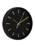 Kensington Wanduhr schwarz, lautloses Uhrwerk Wanduhr Living Nordic