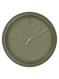 Rossano Wanduhr grün, lautloses Uhrwerk Wanduhr Living Nordic