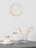 Takamaka Wanduhr Aluminium, Messing, lautloses Uhrwerk Wanduhr Living Nordic