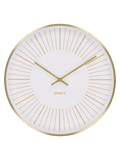 Takamaka Wanduhr Aluminium, Messing, lautloses Uhrwerk Wanduhr Living Nordic