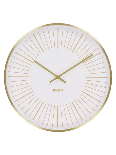 Takamaka Wanduhr Aluminium, Messing, lautloses Uhrwerk Wanduhr Living Nordic