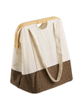Noto Wäschesack Bambus/Textil, off-weiß/braun Wäschekorb Living Nordic