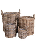 Caor Korb-Set Kubu-Rattan, natur Korb Living Nordic