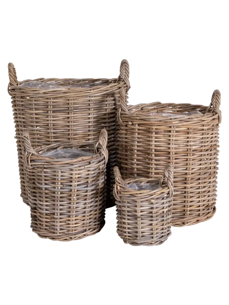 Caor Korb-Set Kubu-Rattan, natur Korb Living Nordic