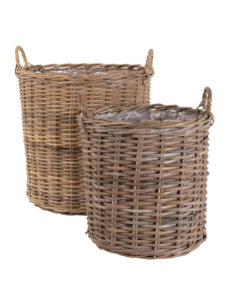 Indo Korb-Set Kubu-Rattan, natur Korb Living Nordic