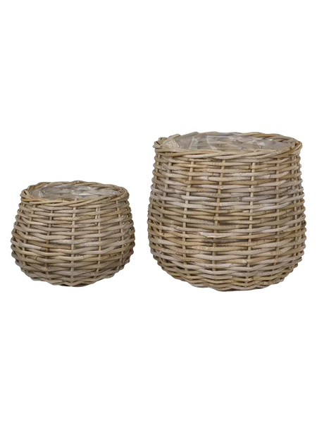 Pulo Korb-Set Kubu-Rattan, natur Korb Living Nordic